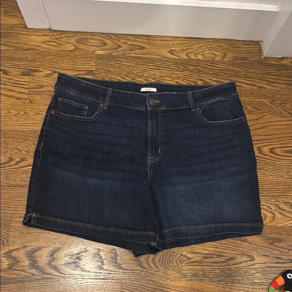 Maurices Dark Blue Jean Shorts